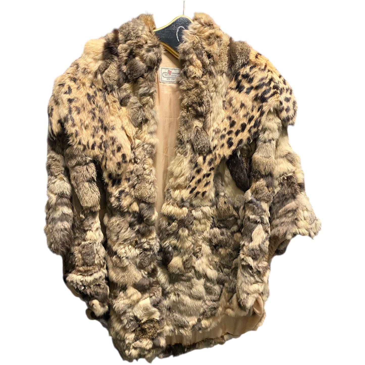 Patchwork Fur Poncho #22