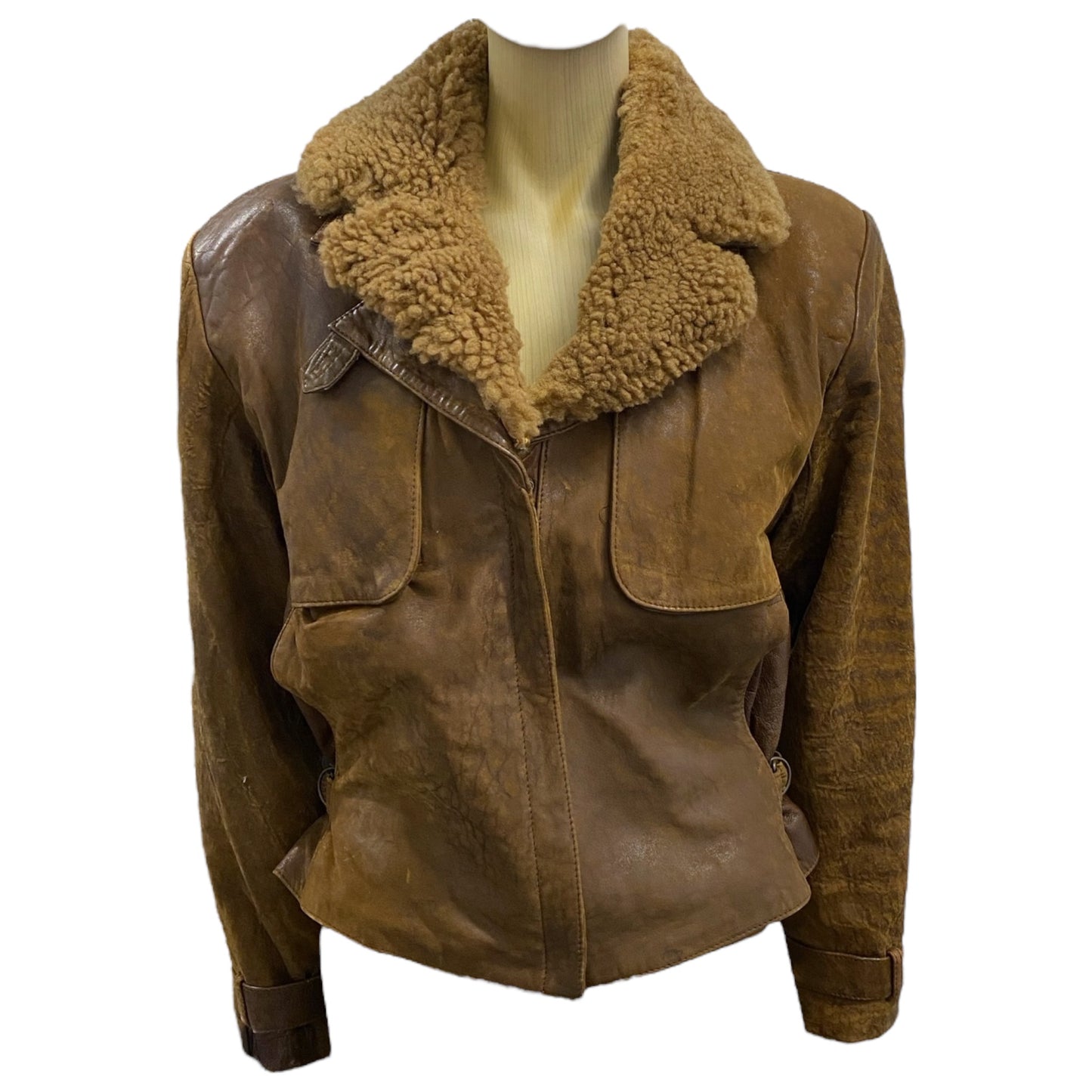 Banana Republic Sherpa Leather Jacket