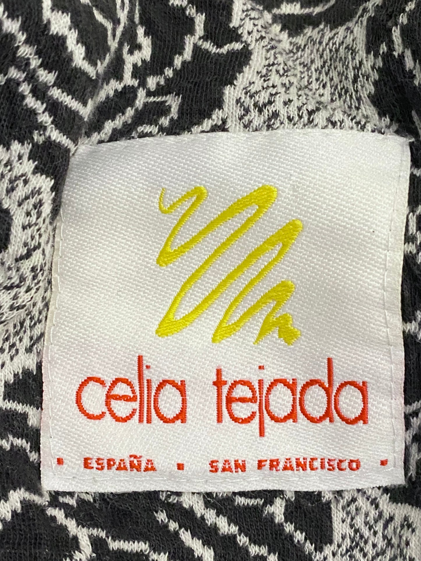 Celia Tejada Knit Rose Jacket Capelet Collar