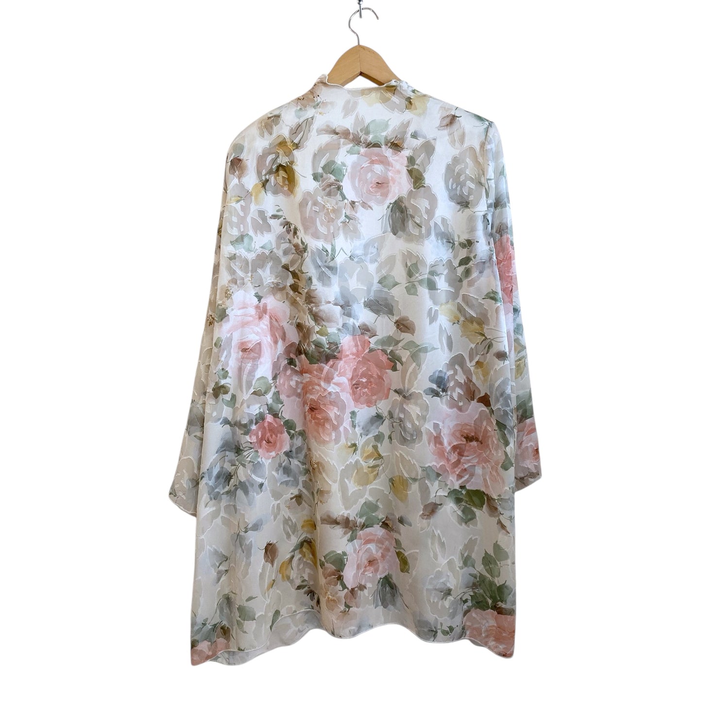 Sheer Floral Over Coat