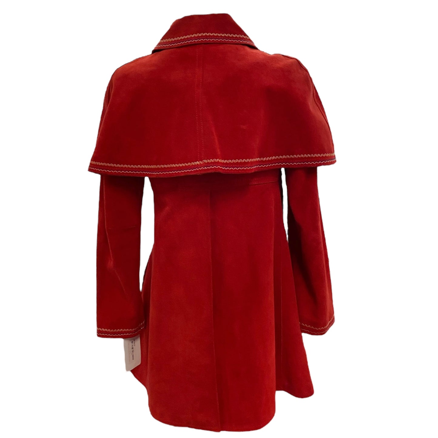 1960s Gassy Jack Red Suede Caplet Jacket