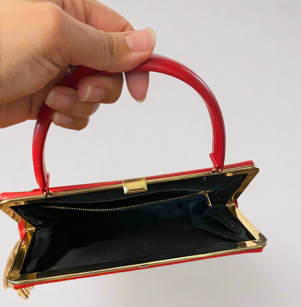 Lipstick Red Vintage Purse