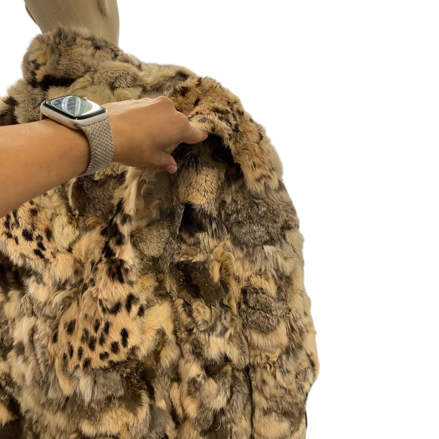 Patchwork Fur Poncho #22