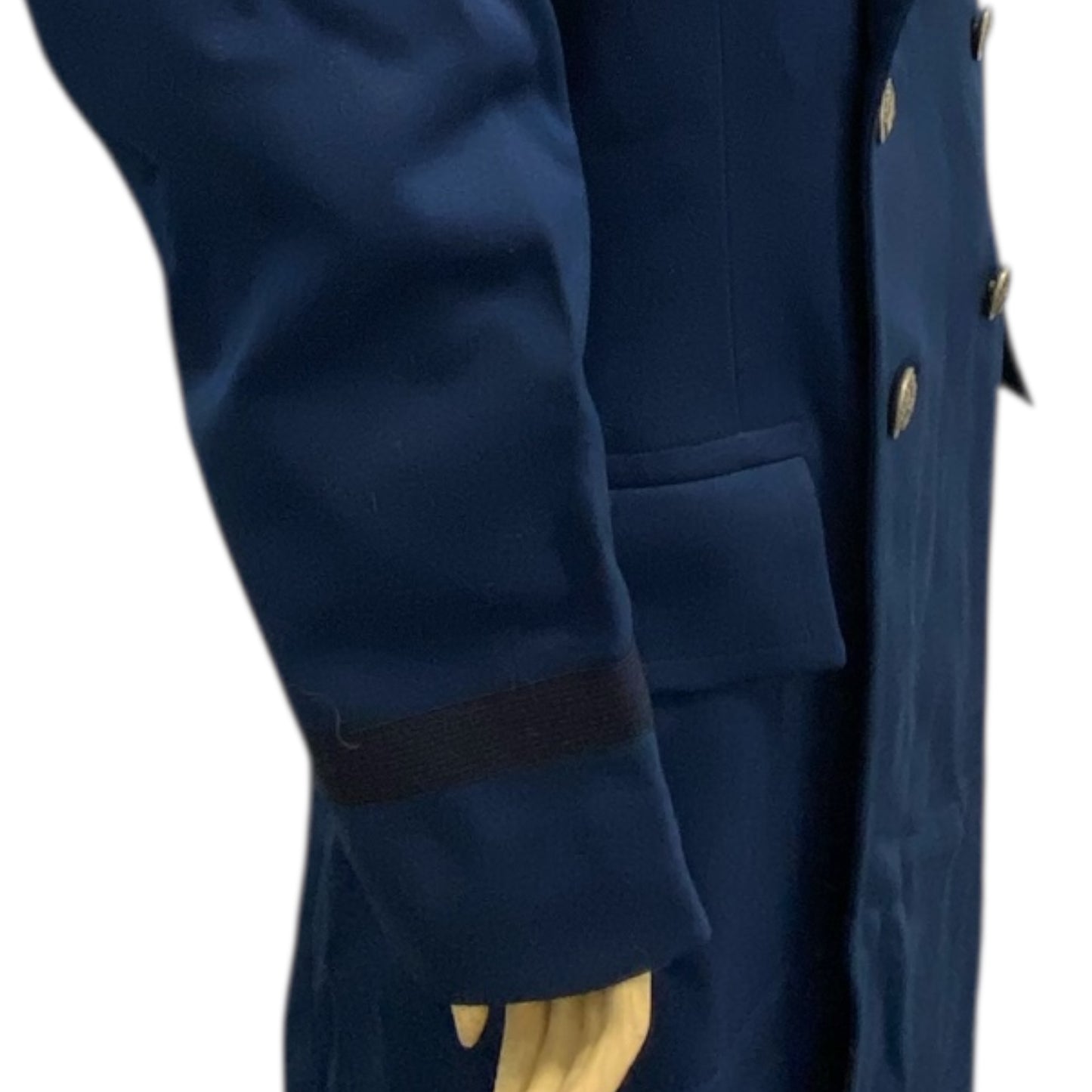 Vintage Blue Naval Military Trench