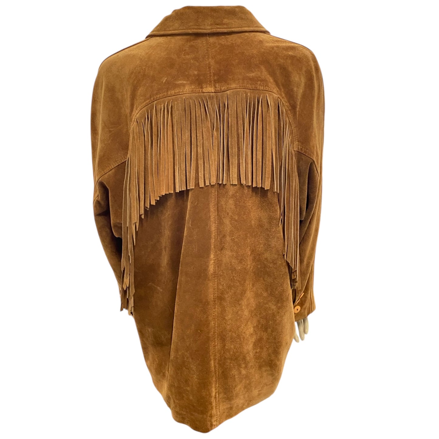 Comint Tan Suede Fringe Blazer Jacket