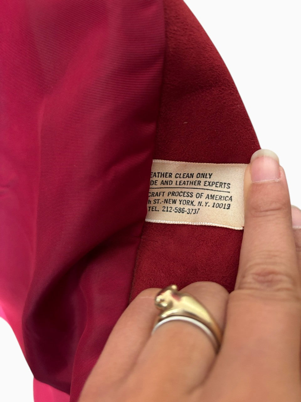 60s Red Suede Jacket Fox Fur Sleeves