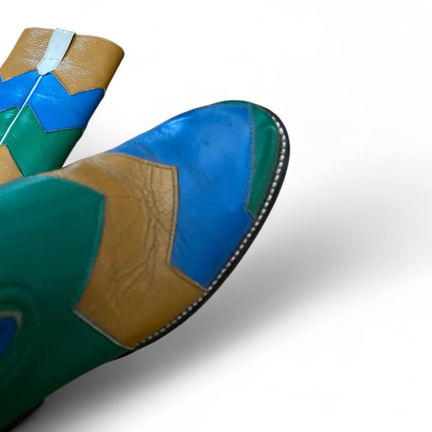 Multi-Color Chevron Riding Boots