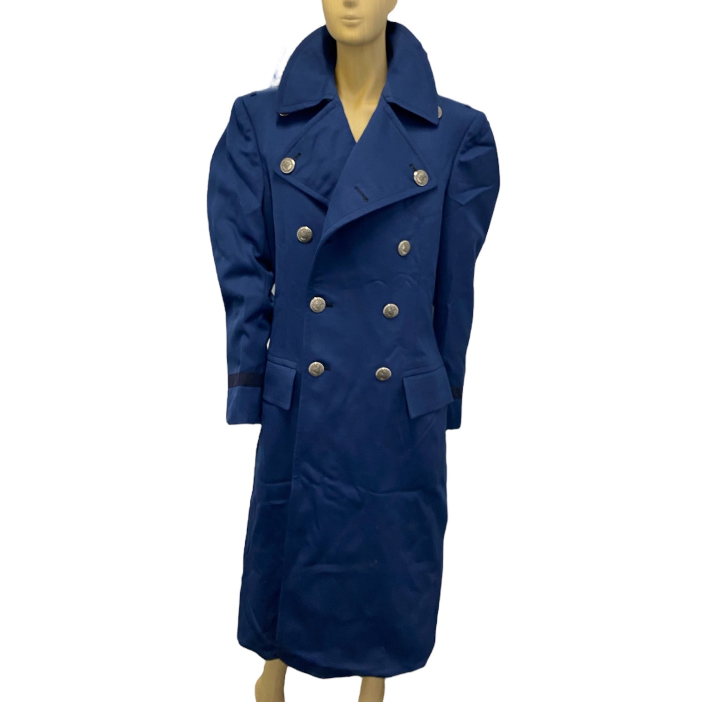 Vintage Blue Naval Military Trench