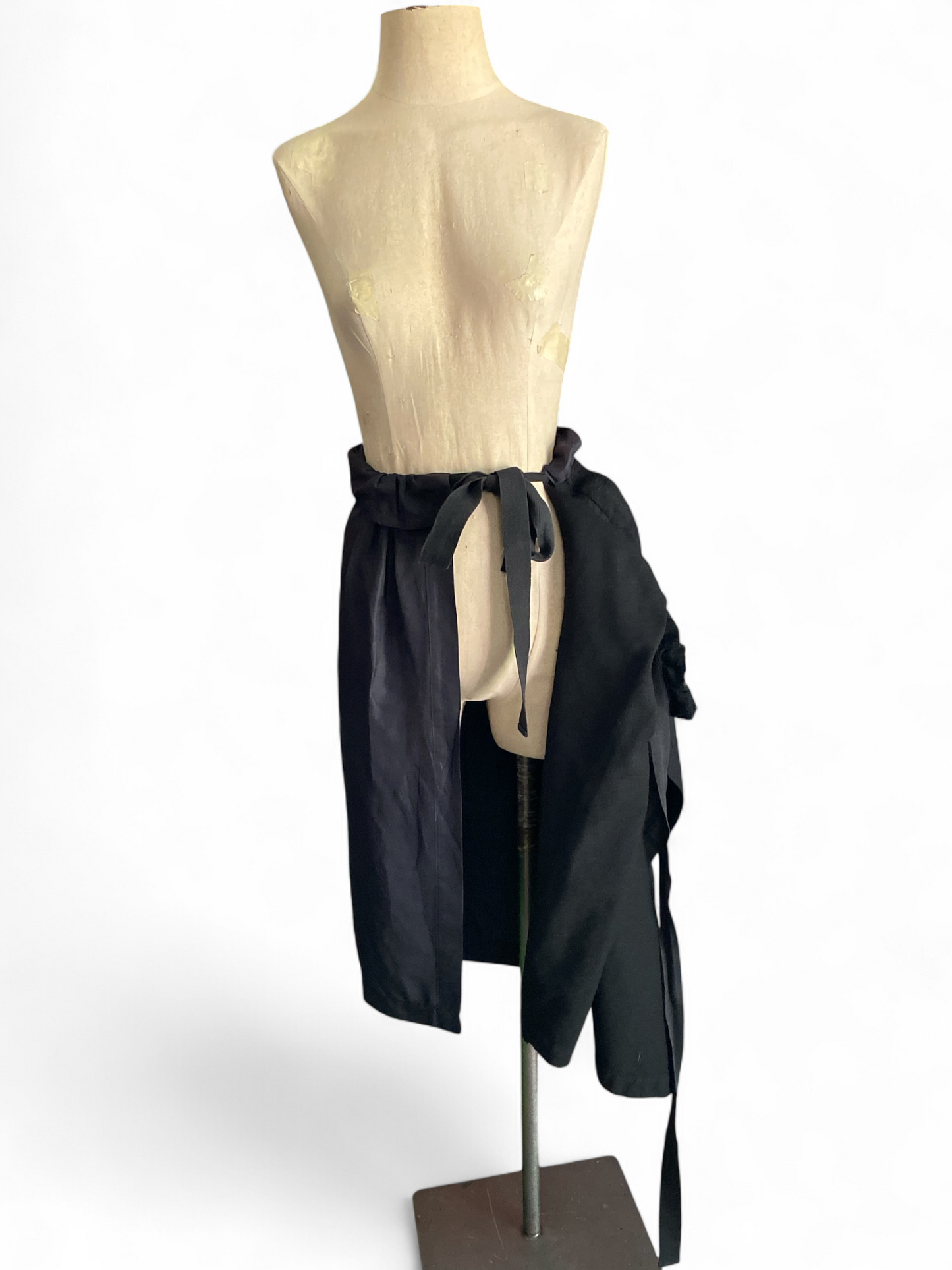 COMME des GARCON Tricot Black Wrap Skirt
