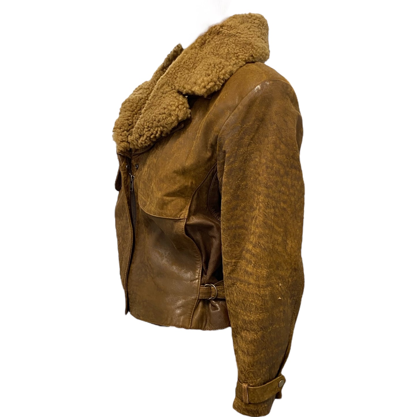 Banana Republic Sherpa Leather Jacket