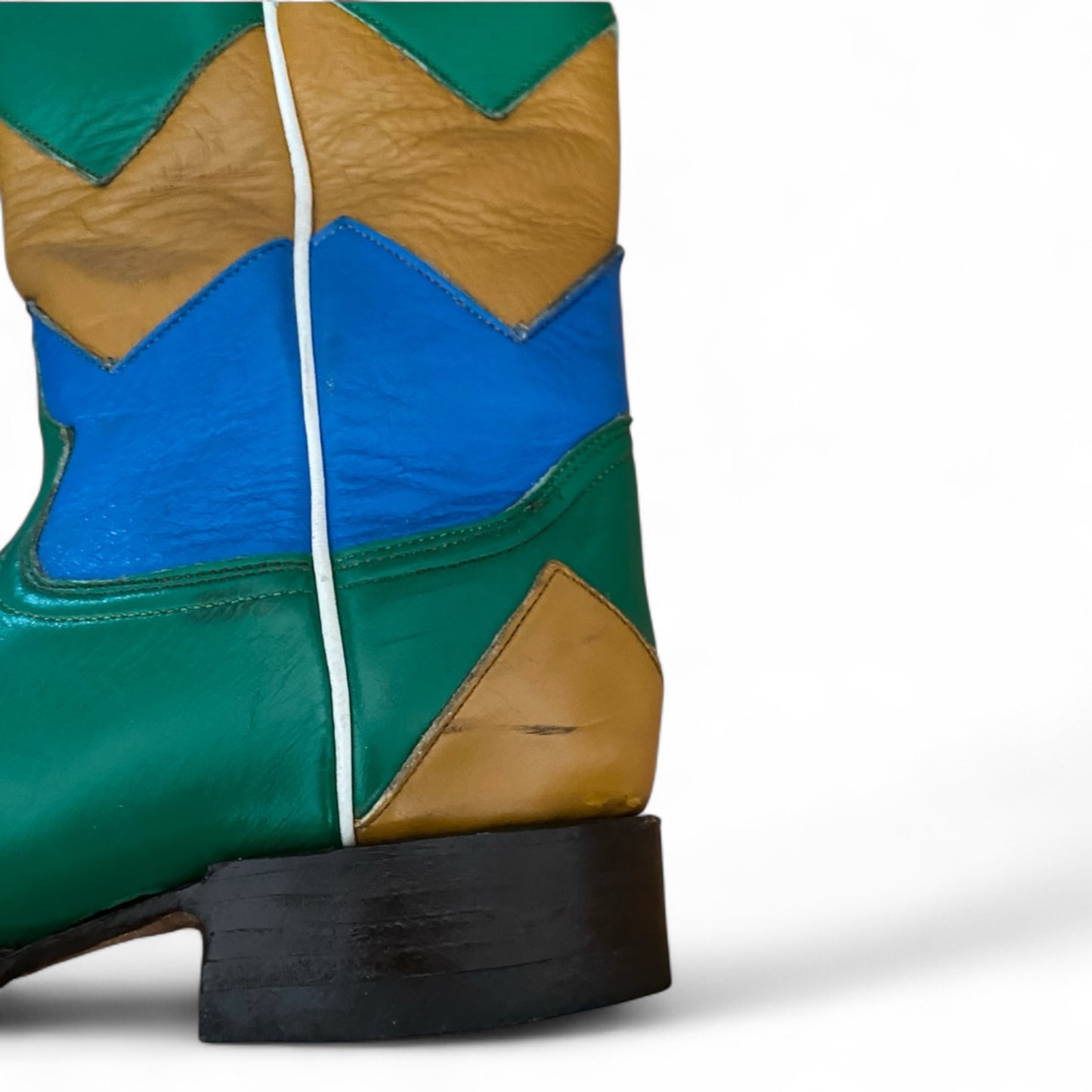 Multi-Color Chevron Riding Boots