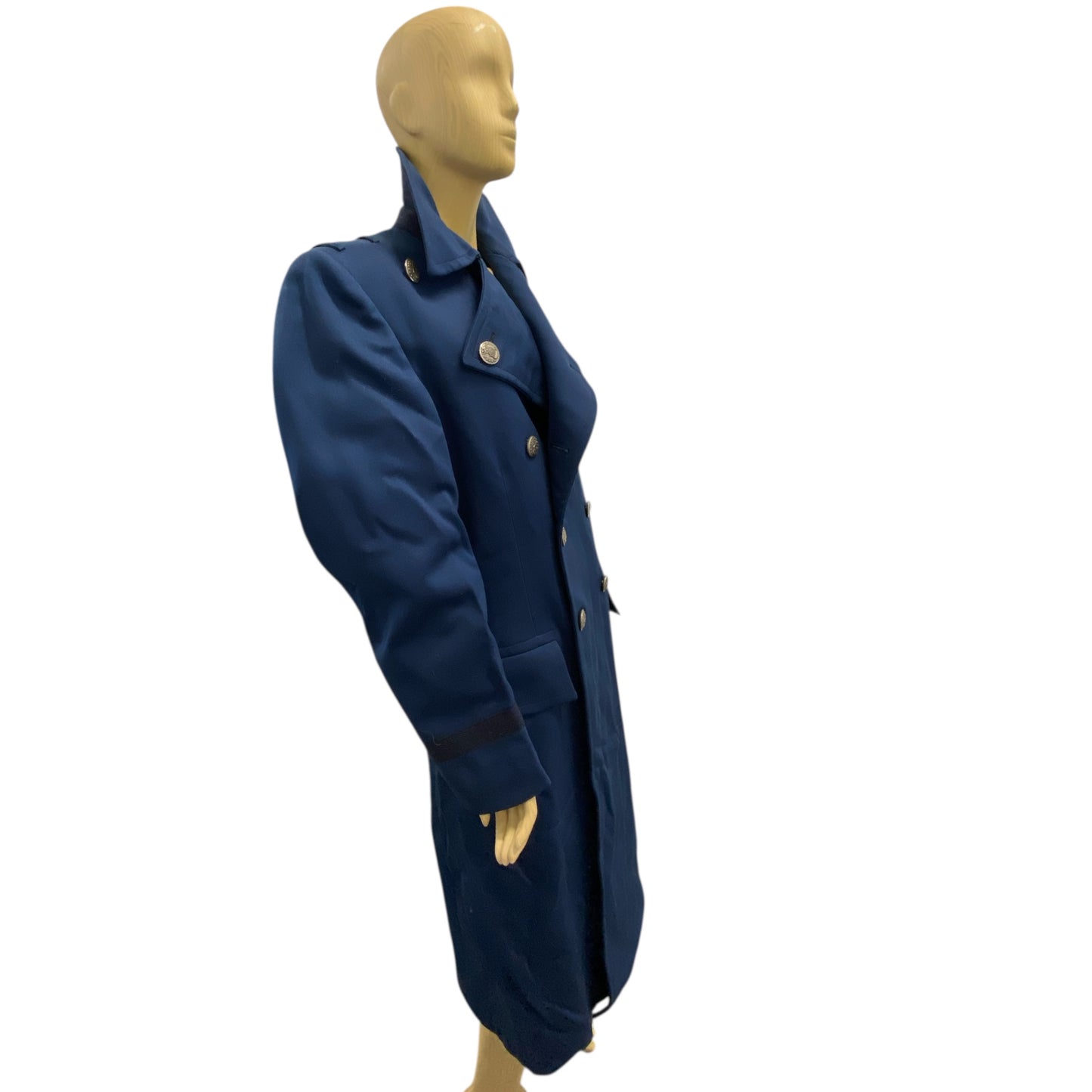 Vintage Blue Naval Military Trench