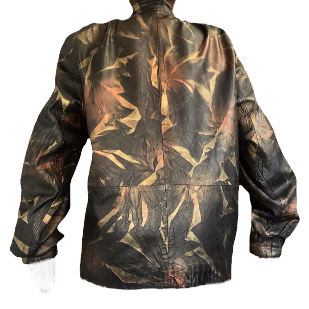 Déseré Metallic Leaf Print Jacket