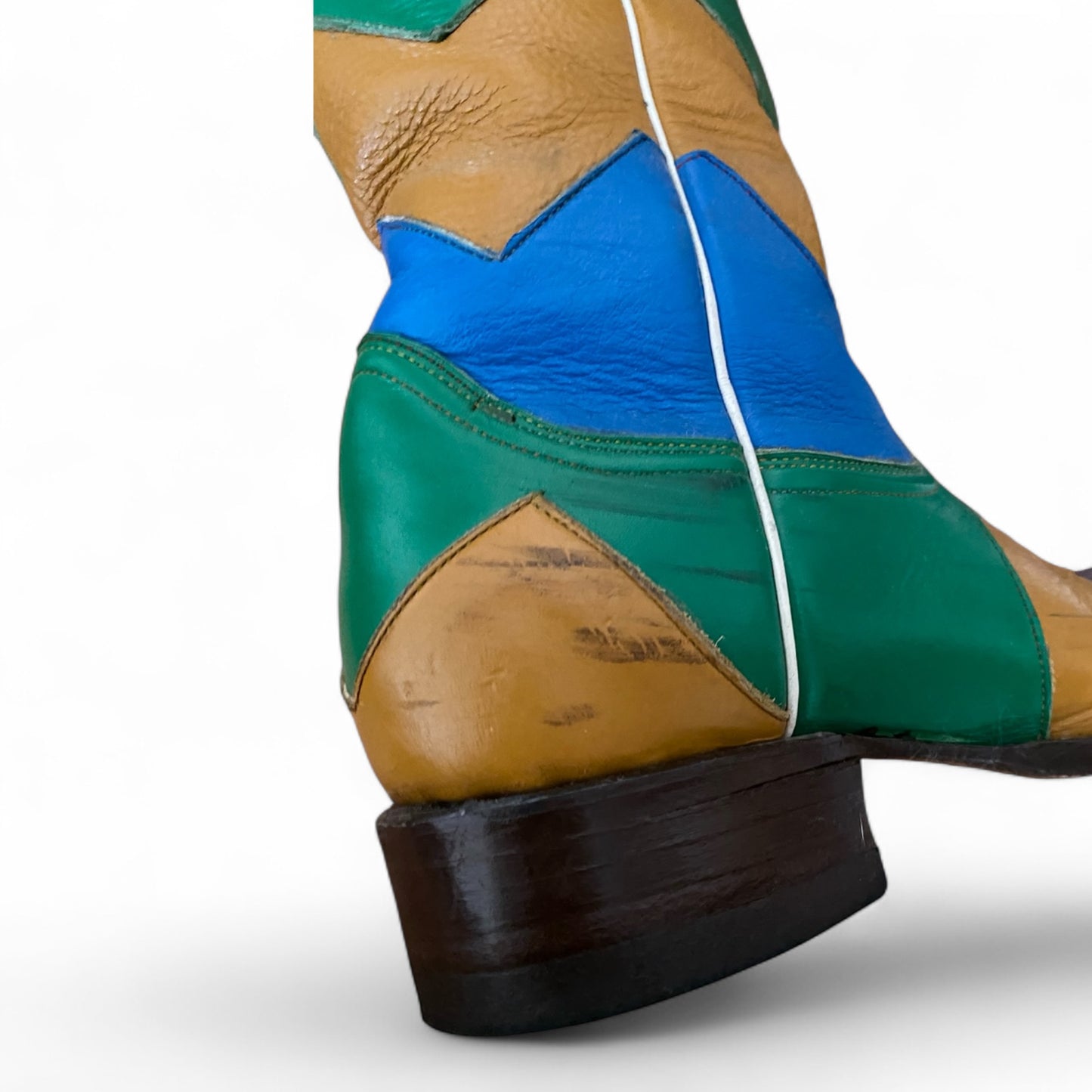 Multi-Color Chevron Riding Boots