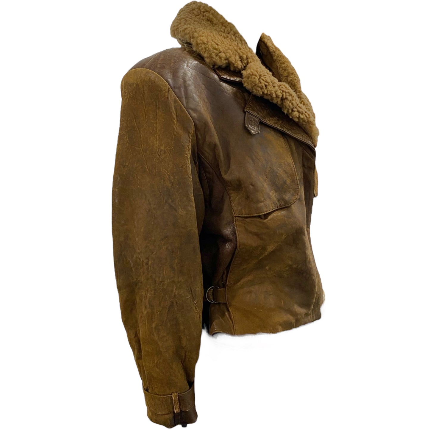 Banana Republic Sherpa Leather Jacket
