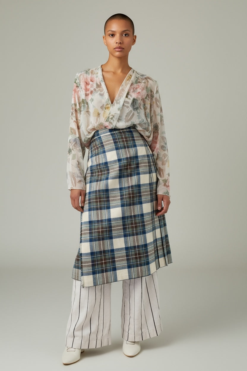 Sheer Floral Over Coat