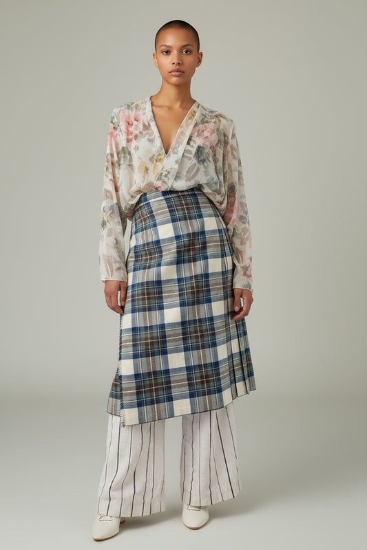 Sheer Floral Over Coat