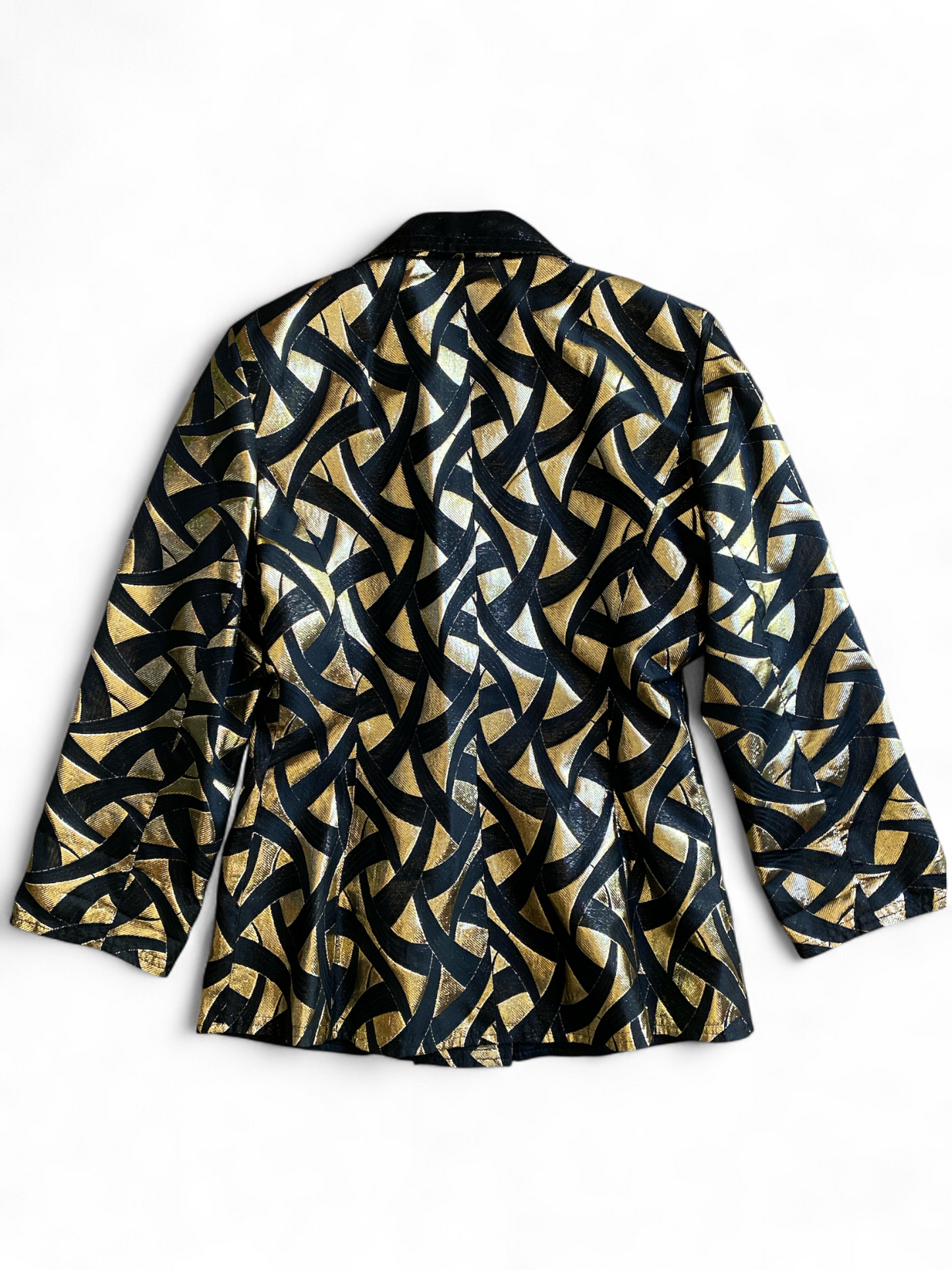 Sheila De Vries Black Gold Lamé Jacket