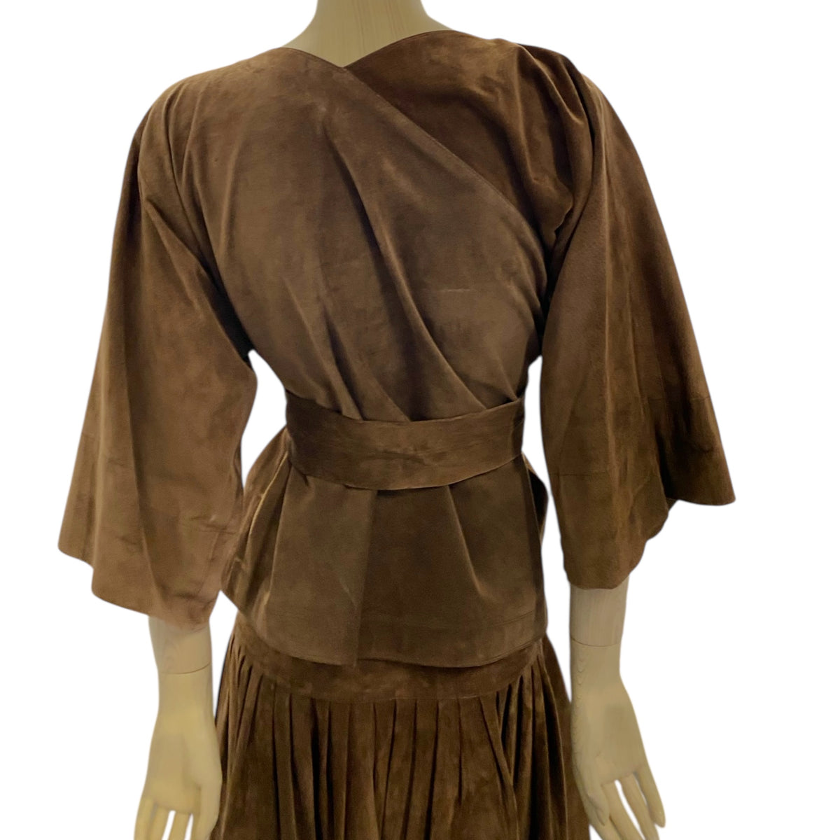 Jean Muir Brown Suede 3-Piece Set