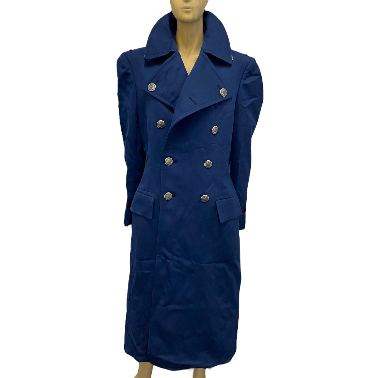 Vintage Blue Naval Military Trench