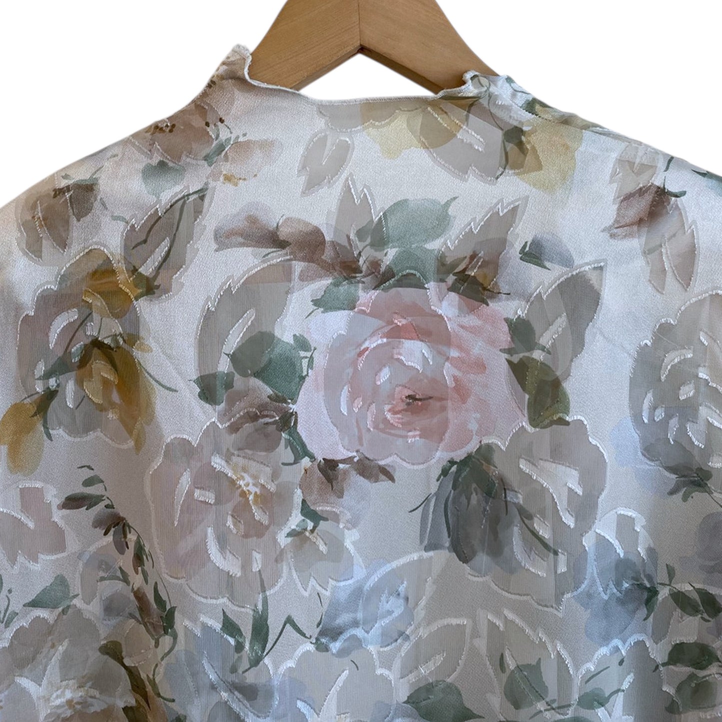 Sheer Floral Over Coat
