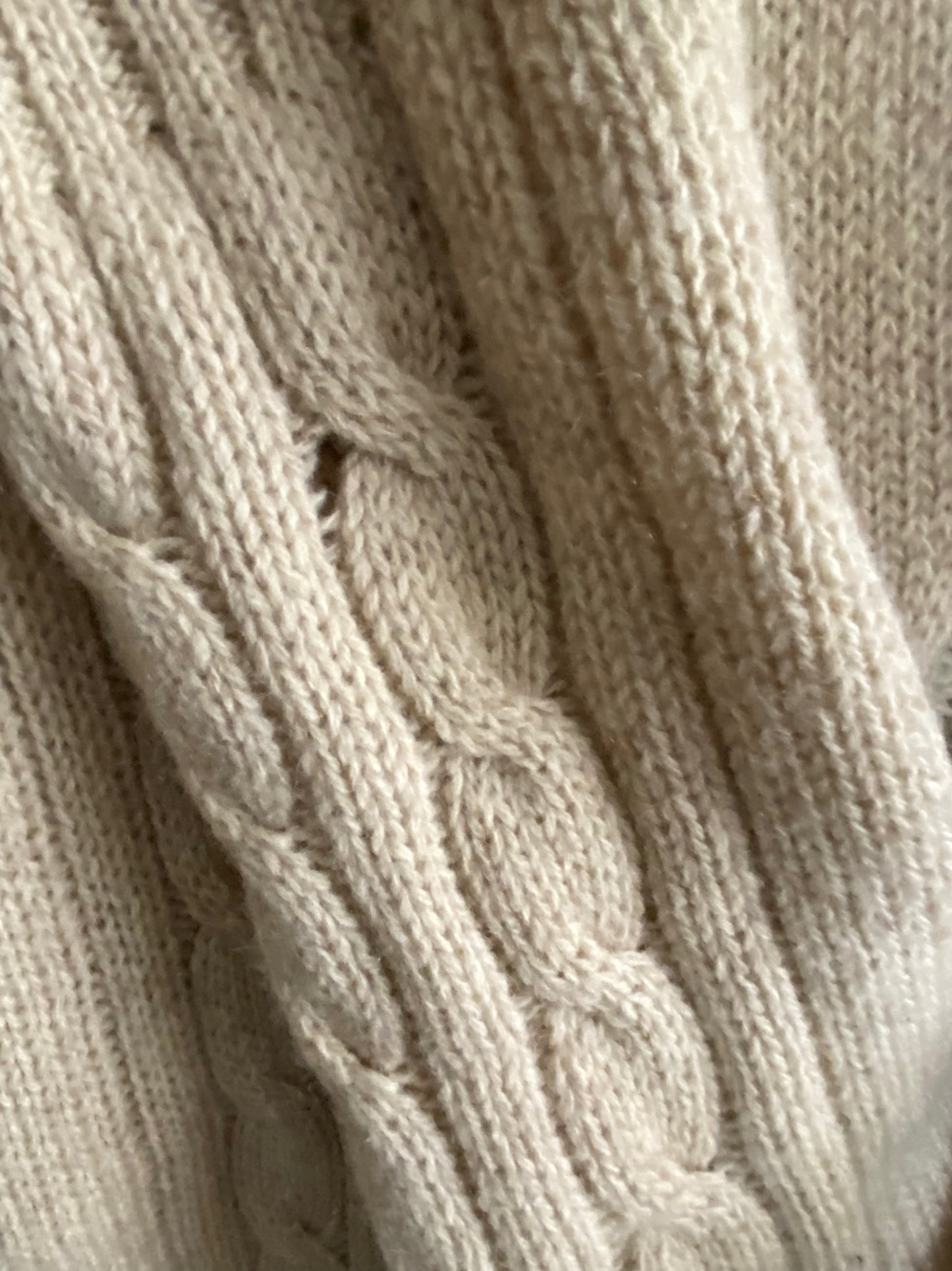 Vintage 70s/80s Grodins Wool Cable Knit Cardigan