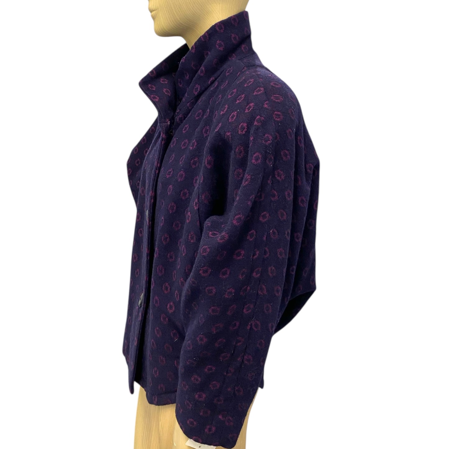 Byblos Wool Purple Batwing Jacket