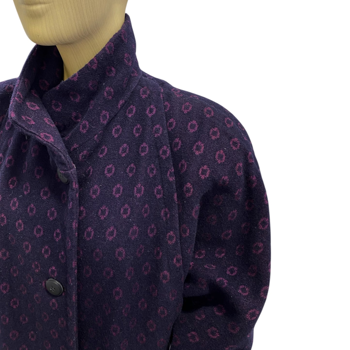Byblos Wool Purple Batwing Jacket