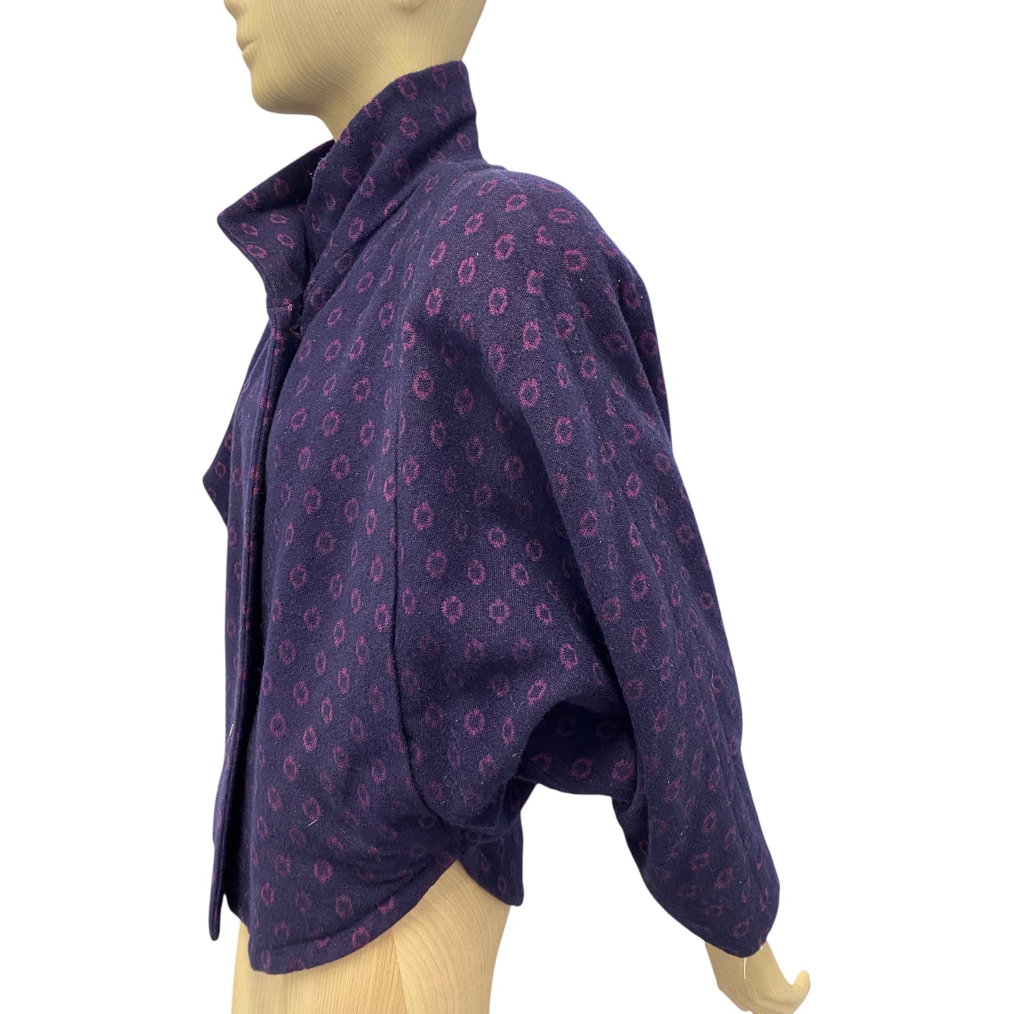 Byblos Wool Purple Batwing Jacket