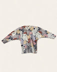 Pink Poodle Quilted Tropical Foliage Jacket