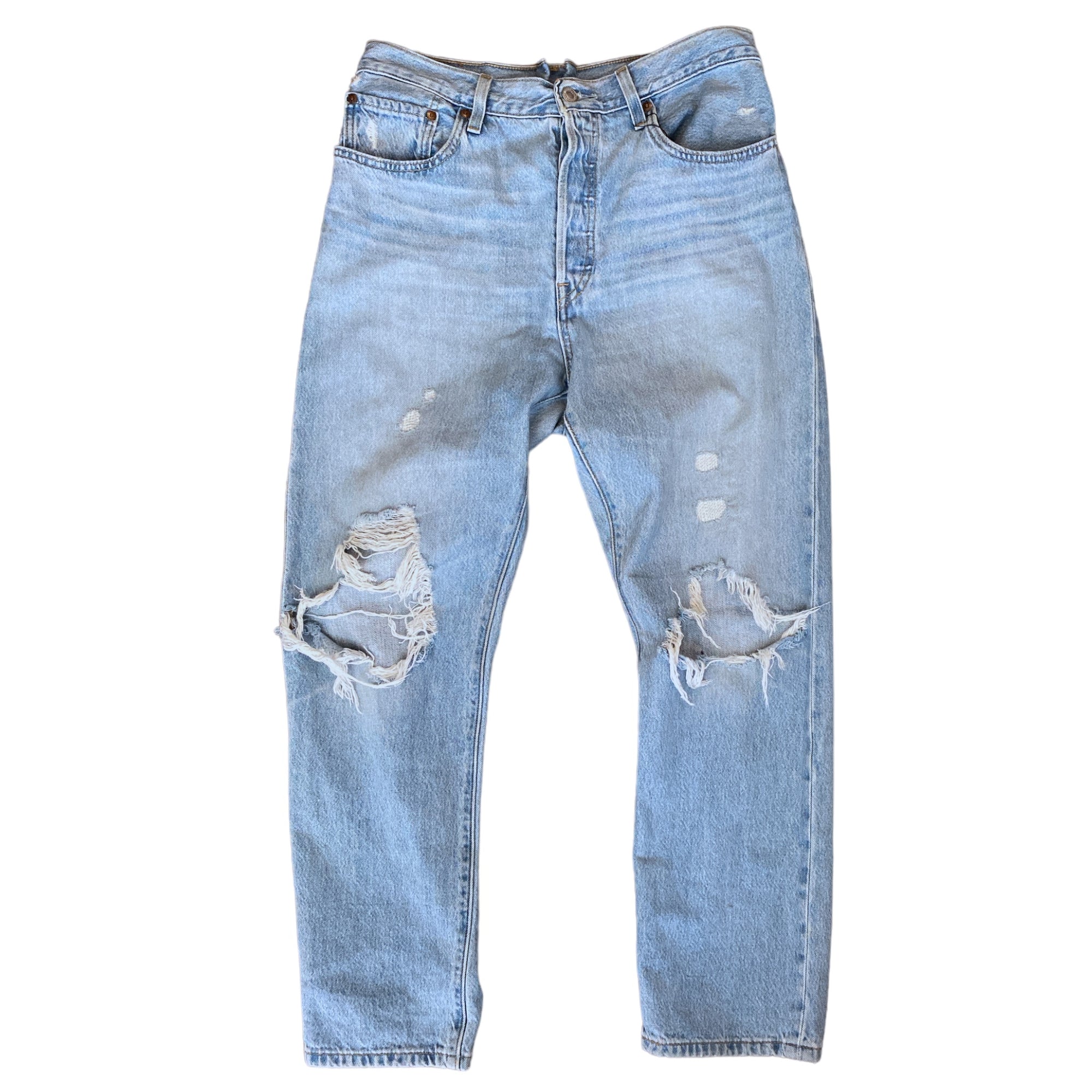 Levi&#39;s Distressed 501 Altered Jeans