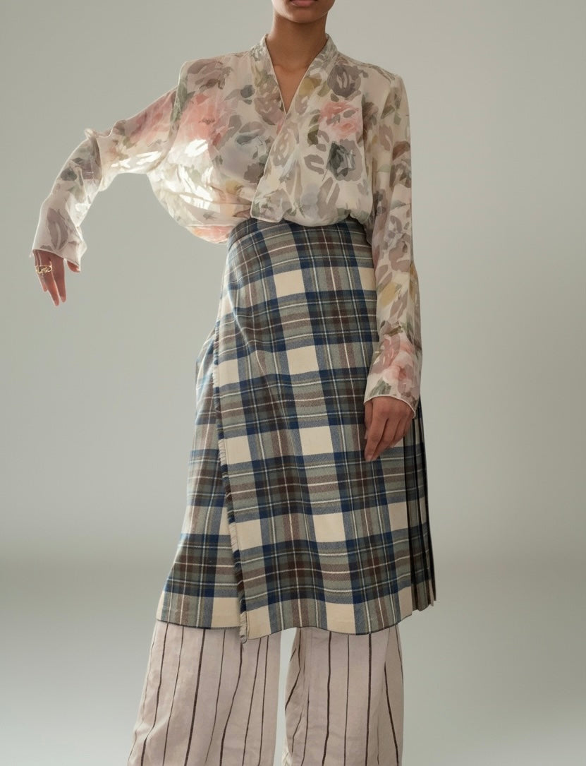 Sheer Floral Over Coat