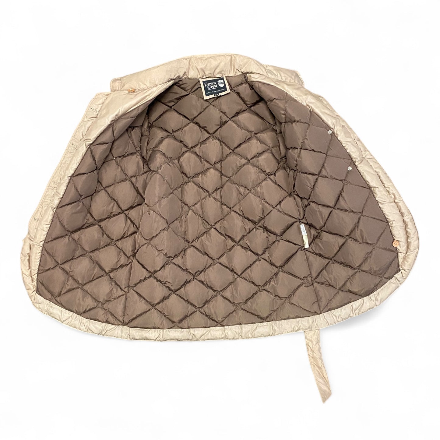 Lustrous Belted Puffer Coat