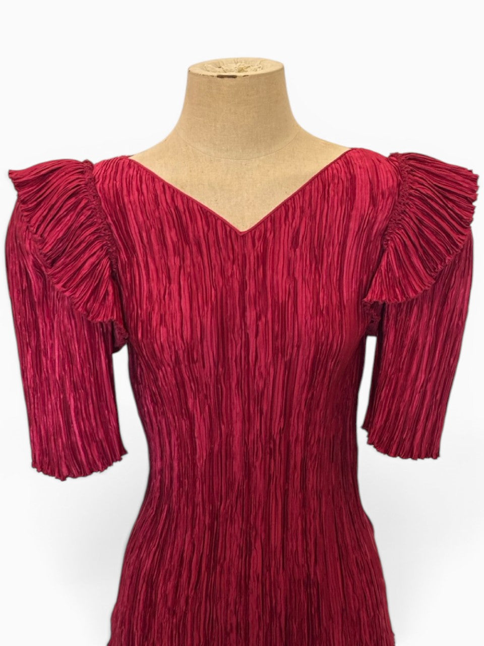 Mary McFadden Silk Pleated Top