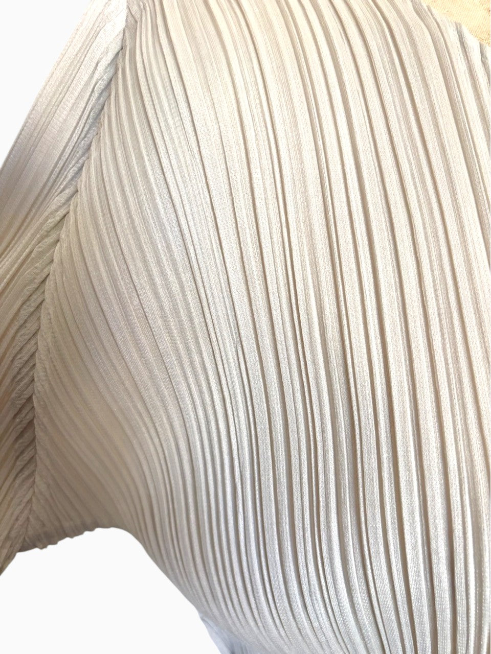 ISSEY MIYAKE Pleats Please Ivory Blouse