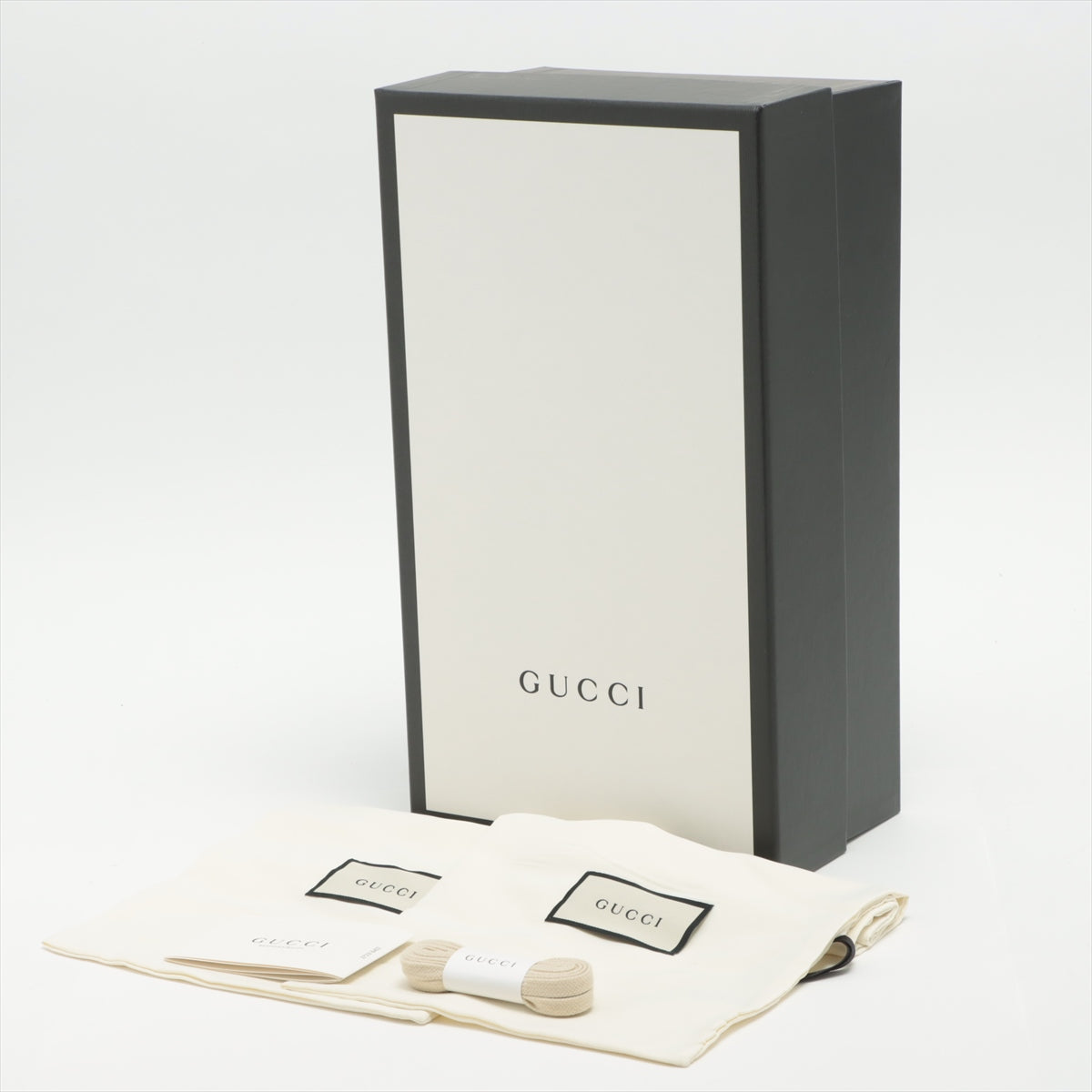 Gucci GG Canvas &amp; Leather Sneakers Cream