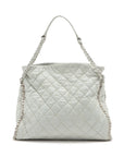 Chanel Matelasse Leather Chain  Hobo Shoulder Bag White