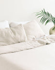 Linen Duvet Cover Set - Natural Chambray