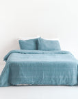 Linen Duvet Cover Set - Denim Blue