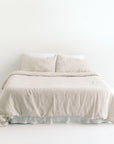 Linen Duvet Cover Set - Natural Chambray