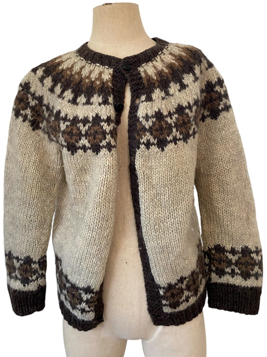 Fair Isle Cardigan Sweater