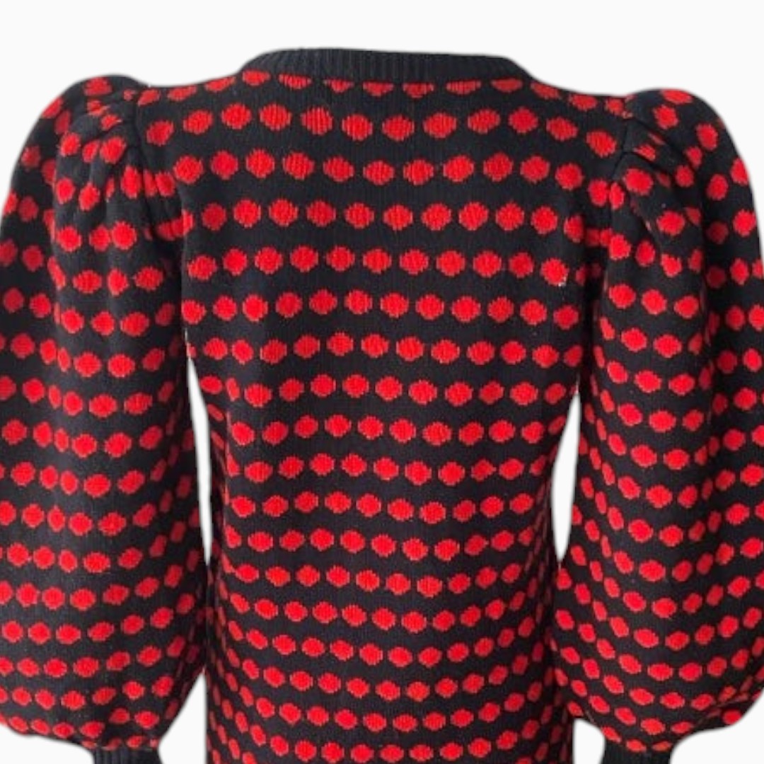 Dressy Tessy Navy Dress Red Dots & Bow