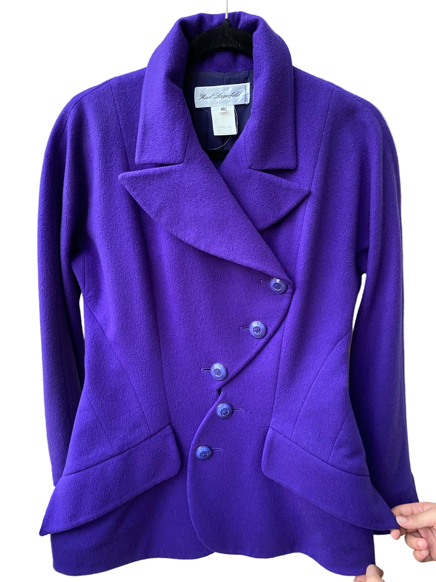 Karl Lagerfeld Purple Jacket