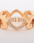 Cartier C Hearts Diamond Ring Gold