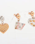 Louis Vuitton Spiky Valentine Two-toned Stud Earring Set of 3