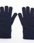 Louis Vuitton Damier Gloves Cashmere Navy Blue