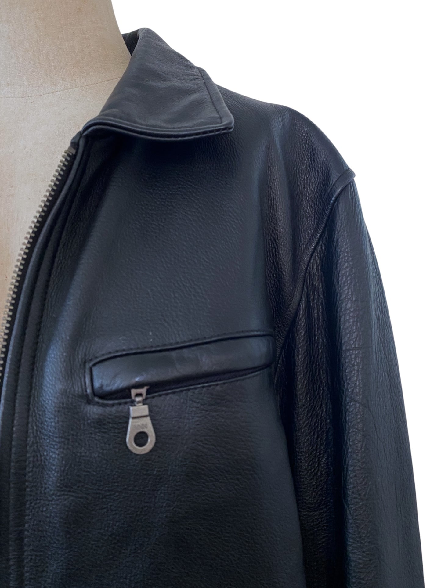 Wilson’s Black Leather Sports Jacket