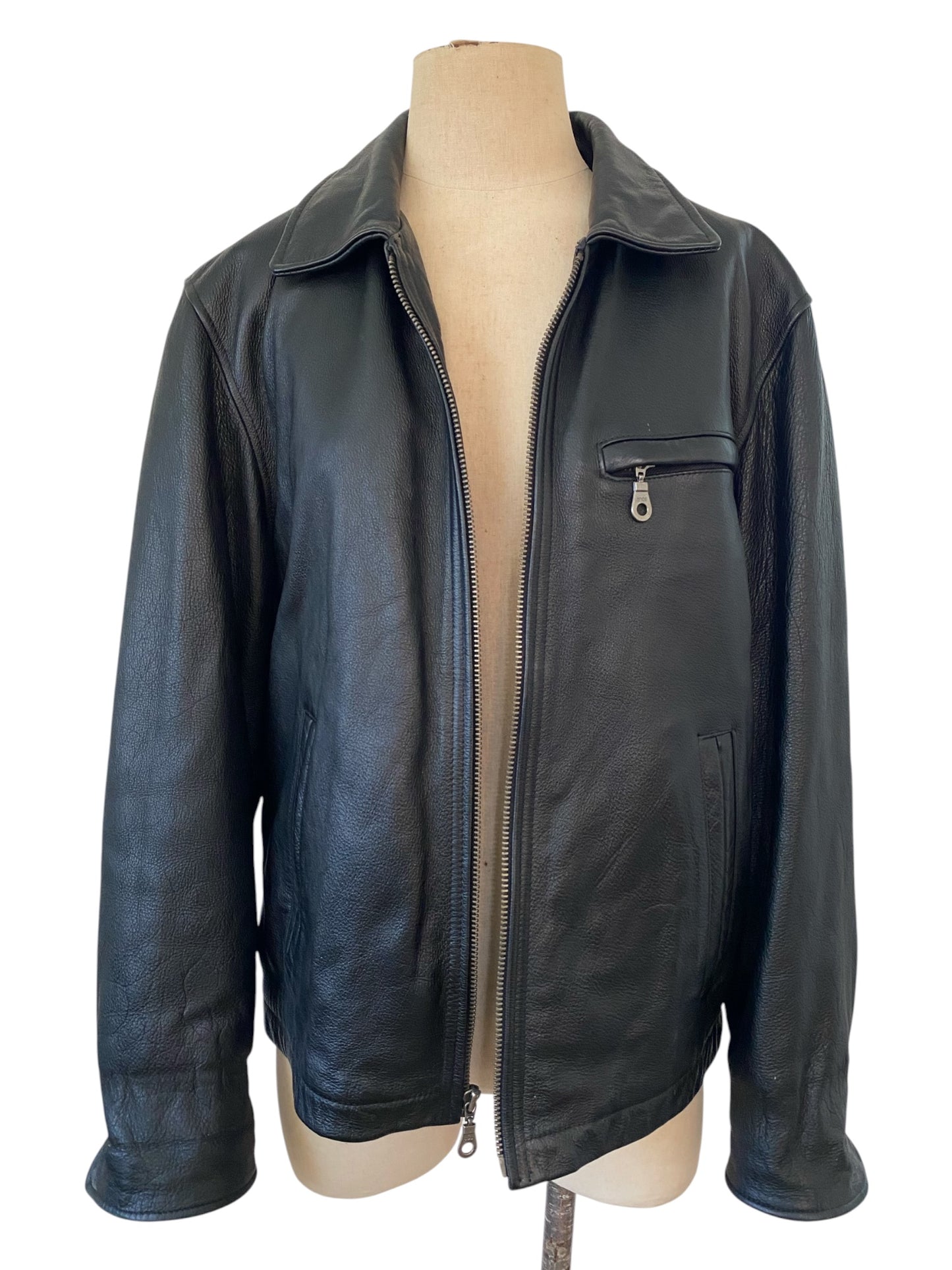 Wilson’s Black Leather Sports Jacket