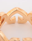 Cartier C Hearts Diamond Ring Gold