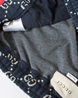 Gucci GG Jacquard Jogging Track Pants Navy Blue